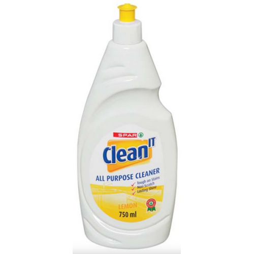 SPAR ALL PUR CLEANER LEMON 750ML (RF)